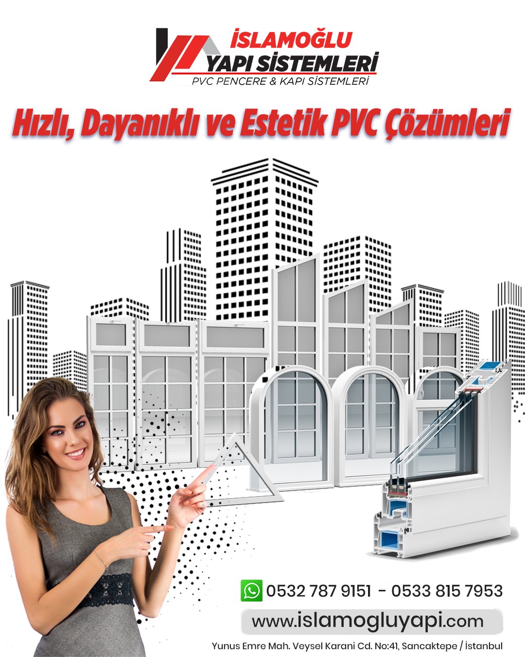 İstanbul Anadolu Yakası PVC Pimapen pencere ücretsiz keşif