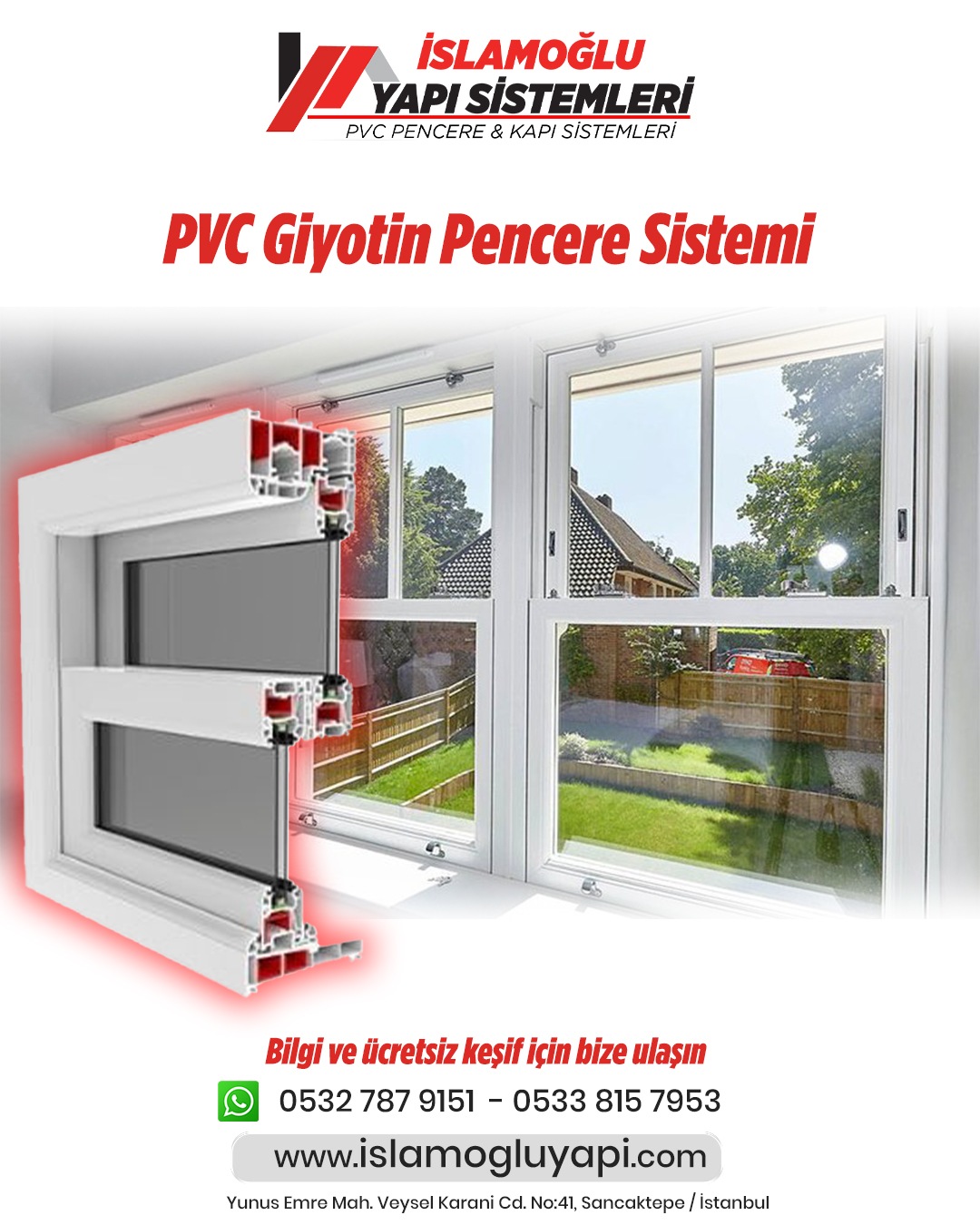 Sancaktepe PVC kapı doğrama ve balkon kapısı montajı - İslamoğlu Yapı Sistemleri